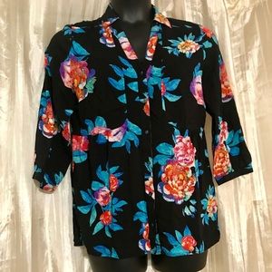 Anthropologie Maeve women’s shirt sz 14 Button Up
